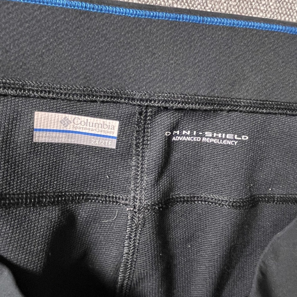 Columbia Omni-Shield Advanced Repellency Leggings Womens 2X Black Wide Leg - Picture 5 of 12